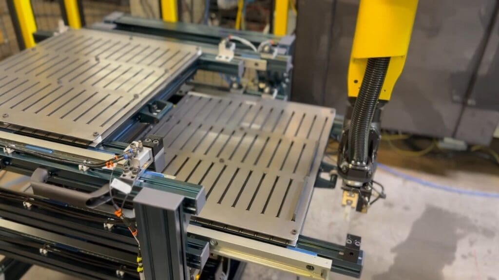 automate production machine rack